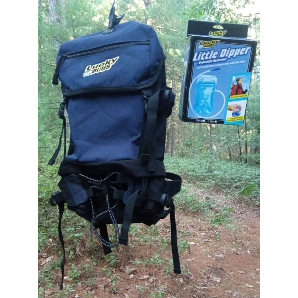 RARE--Lucky-Bums- Hiking BackPack for Kids/Teens plus hydration reservoir.